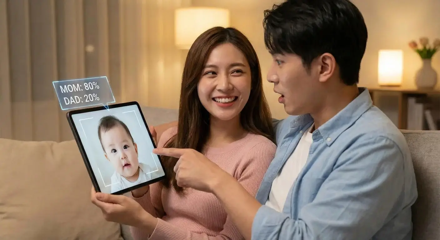 Featured image for article: Mom vs. Dad: How AI Predicts Who Your Future Baby Will Resemble